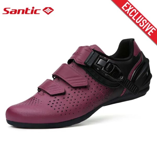 ¡Exclusivo Ciclismo!  Santic zapatos de Ciclismo para mujer Sapatilha Ciclismo Mtb Mountain Road Bike zapatos desbloquear zapatillas de Ciclismo