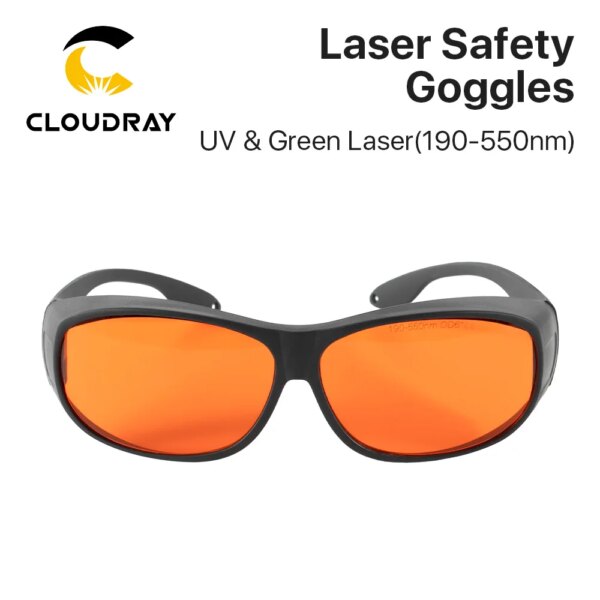 Cloudray OD6 + 355nm 532nm gafas de seguridad para láser UV 190-550nm gafas protectoras gafas de protección para máquina láser UV