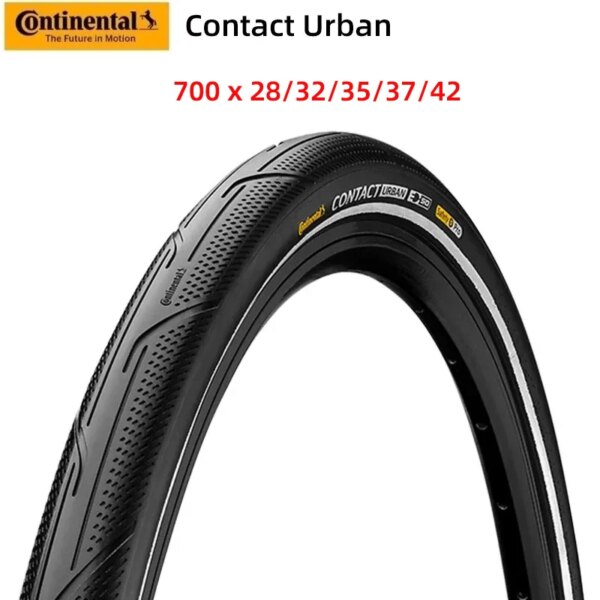 Continental Contact Urban 700 x 32/35/37/42 neumáticos de cuentas de alambre para bicicleta de carretera 180TPI ciclismo urbano tiras reflectantes 3M resistentes al desgaste