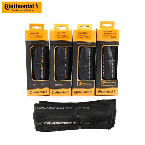 Neumático de bicicleta plegable Continental Ultra Sport 2 bicicleta de carretera 700x23c 25c neumático Pure Grip Ciclismo de Carretera neumáticos de carrera Grand Sport II