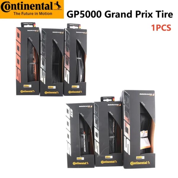 Neumático Continental Gp5000 Grand Prix Gp 5000 700C 700x25c 700x23c 700x28c 700x32c, neumático negro para bicicleta de carretera plegable, 1 Uds.