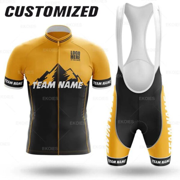 Ropa de Ciclismo personalizada, conjunto de Jersey de Ciclismo transpirable de verano, uniforme de equipo de bicicleta de montaña de diseño especial, Kits de Ciclismo