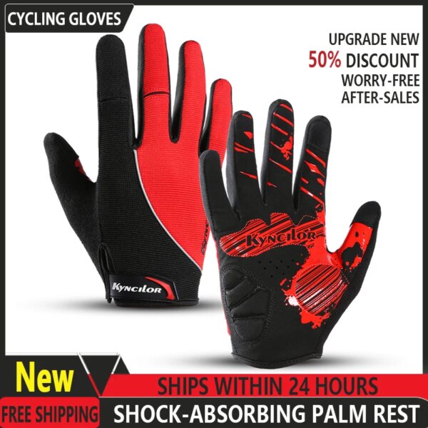 Guantes para ciclismo, guantes para pantalla táctil, transpirables, con absorción de impacto, para hombre y mujer, guantes deportivos para motociclismo, nuevos
