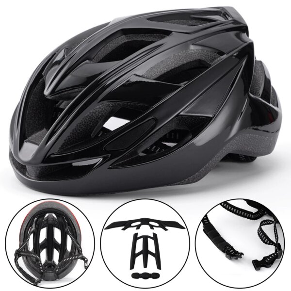 Casco de bicicleta para ciclismo, para exteriores, Scooter, monopatín, cascos de motocicleta, gorra de seguridad de conducción, ultraligero para hombre y mujer, Casco de Bicicleta de carretera MTB