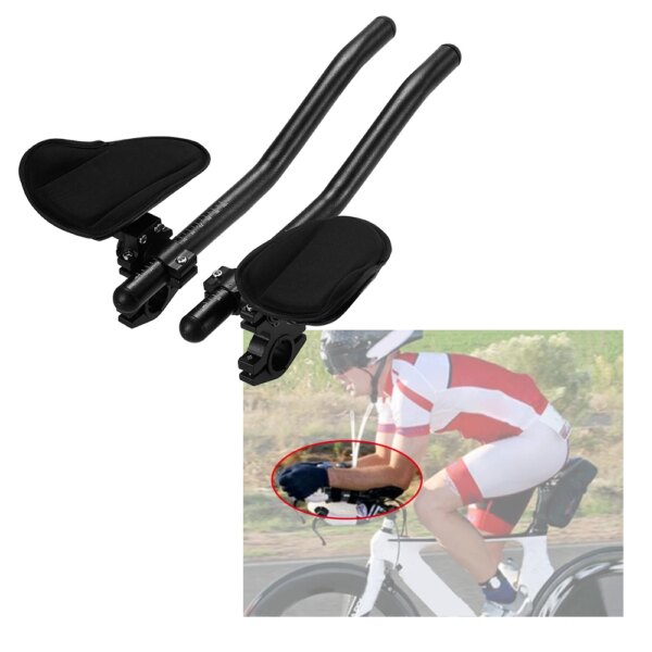 Manillar para descanso de bicicleta, Aero Bar, barra de relajación para bicicleta, triatlón, MTB, bicicleta de carretera, reposabrazos, Aerobar