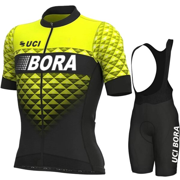 Ropa de ciclismo para hombre, pantalones cortos cortados con láser, conjunto deportivo UCI BORA, Jersey de ciclo, uniforme profesional para equipo profesional, pantalones de montaña, primavera y verano 2023