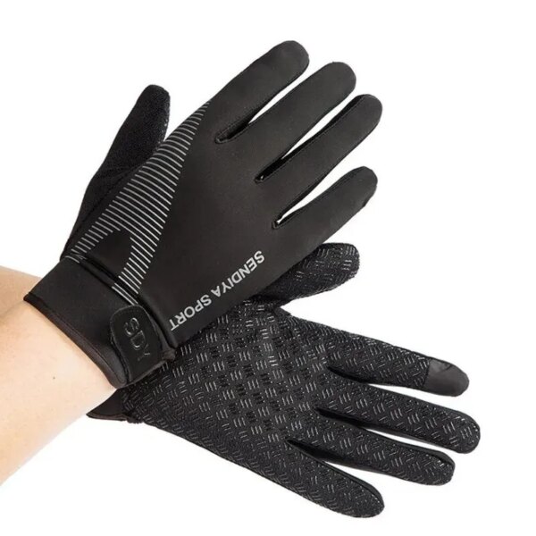Todos los guantes de ciclismo se refieren a hombres y mujeres, pantalla táctil fina y transpirable, deportes al aire libre, montañismo, fitness, hielo de montaña