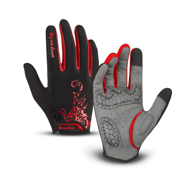 Guantes de ciclismo para hombre, guantes deportivos para bicicleta, guantes de ciclismo a prueba de golpes con pantalla táctil, guantes antideslizantes para bicicleta