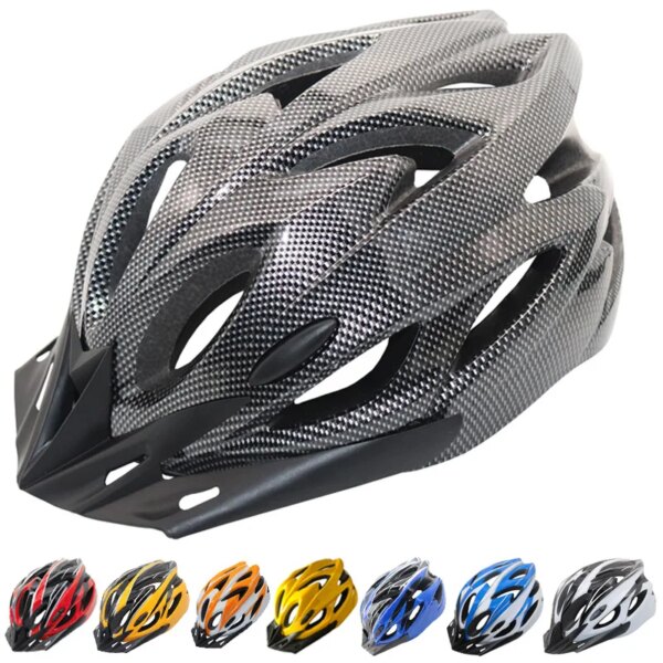 Casco de ciclismo con forro cómodo, ligero, hueco, para hombre y mujer, seguridad de conducción ajustable, protección para la cabeza, casco para bicicleta de montaña, nuevo