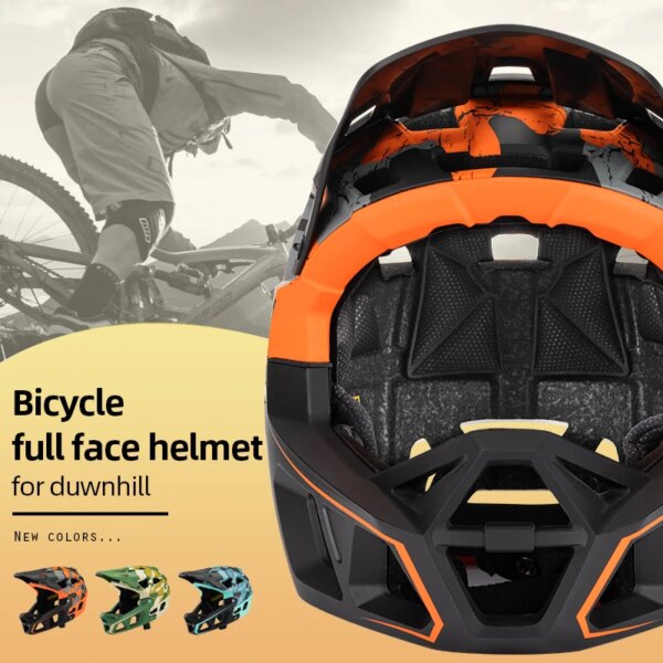 Casco Integral de Ciclismo para hombre, casco de motocicleta para descenso, Mtb, aerodinámico, de cara completa, para bicicleta de carreras, 2023