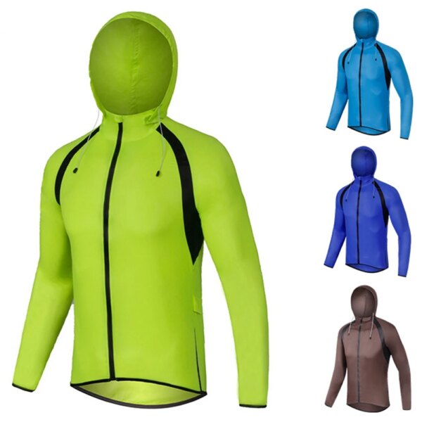 Chaqueta de ciclismo ropa de lluvia Jersey multifunción de alta visibilidad bicicleta de carretera MTB bicicleta a prueba de viento abrigo de lluvia de secado rápido cortavientos