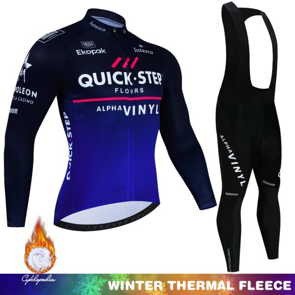 Jersey de ciclismo para hombre, uniforme térmico de lana para invierno, ropa completa de montaña, traje, blusa, disfraz, pantalones con pechera para bicicleta, 2022