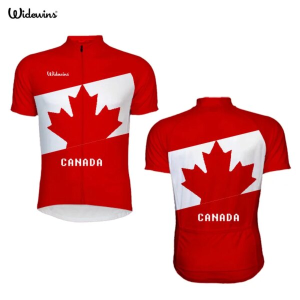 Jersey de ciclismo Pro Team Canadá, ropa para hombre con bandera de hoja de arce, Jersey de manga corta para ciclismo/MTB/bicicleta, ropa personalizada para hombre