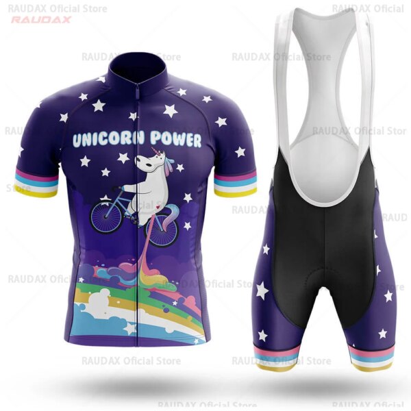 Conjunto de Maillot de Ciclismo para Hombre, Ropa de Bicicleta, Bebedor, Unicornio, Power Pig, Equipo de Ciclismo, Born to Ride, Mountain Bike, 2023