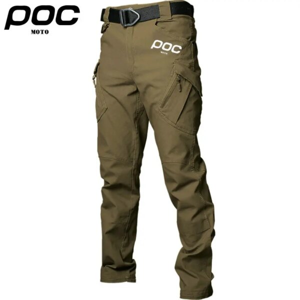 Ciclismo MOTO POC pantalones largos hombres cuesta abajo pantalones para bicicleta de montaña MTB Enduro pantalones de bicicleta de carretera Culottes Ciclismo Pantalon Vtt