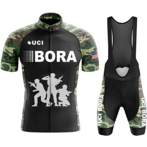Pantalones de ciclismo para hombre, ropa UCI BORA, pantalones cortos para hombre, uniforme, blusa para bicicleta, uniformes de carretera Mtb 2023, camisa profesional con pechera
