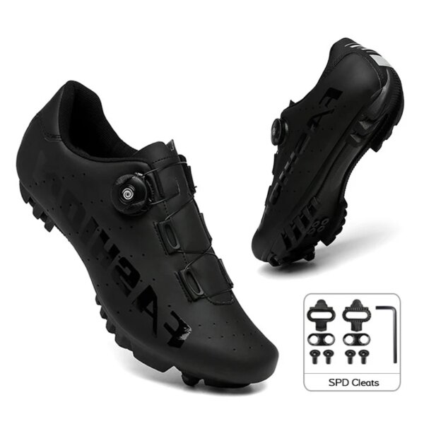 Zapatillas de ciclismo para hombre, zapatos planos para andar en bicicleta de montaña, botas para bicicleta de carreras, zapatillas de velocidad, tacos Spd para Shimano