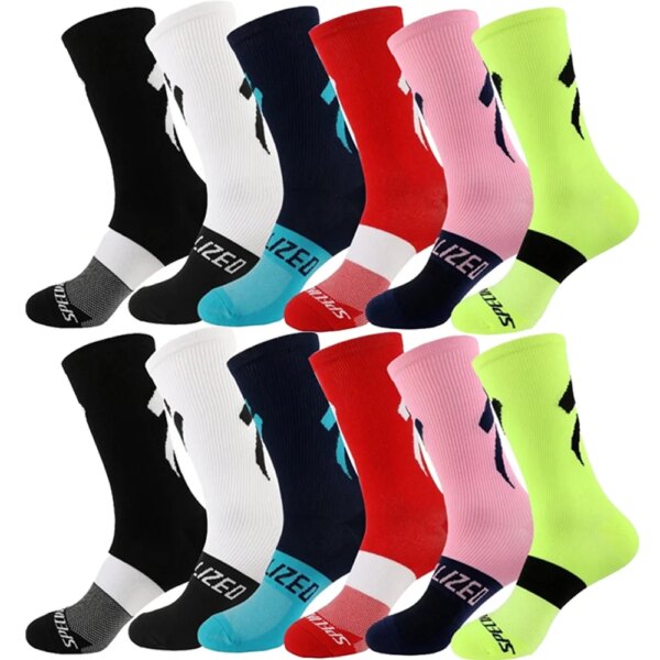 Calcetines de Ciclismo para hombre y mujer, Calcetines deportivos especializados para correr, Calcetines de deporte del baloncesto, Calcetines para bicicleta MTB, Calcetines de Ciclismo de verano