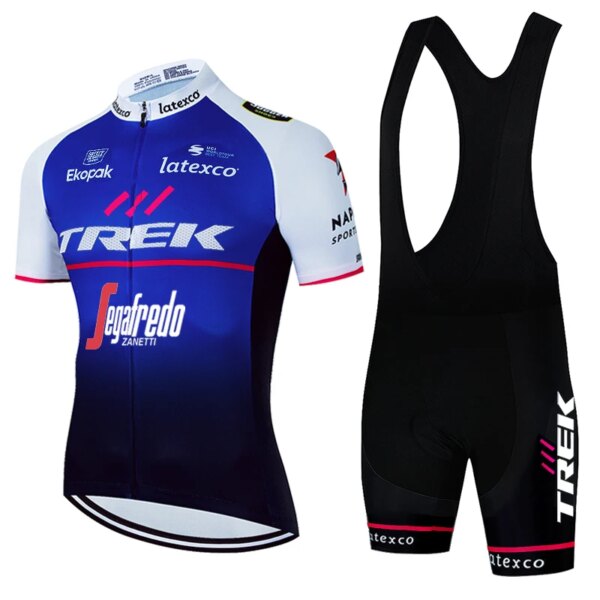 Uniforme de ciclismo para hombre, pantalones cortos, Jersey para hombre Pro Team 2024, disfraz de TREK, ropa para bicicleta, conjuntos para hombre, ropa deportiva de verano para Mtb, babero