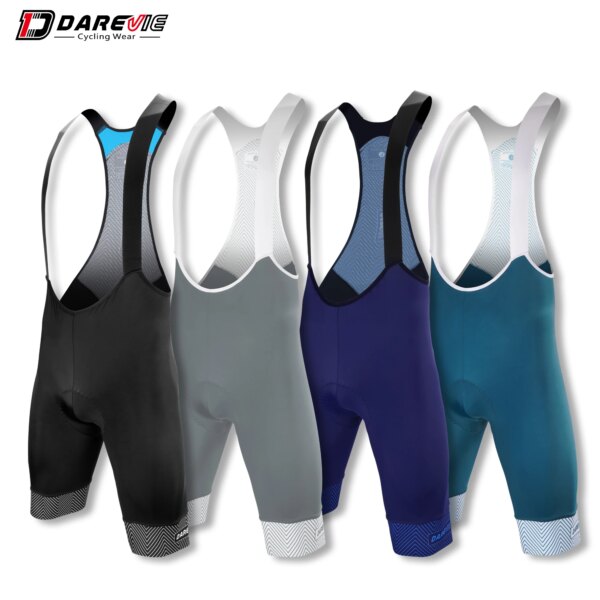 DAREVIE-pantalones cortos con pechera para ciclismo, 6H, 500KM, Pro Team, Bretelle de ciclismo para hombre, antideslizantes, 7cm, medias con pinza de pierna, tirantes de ciclismo