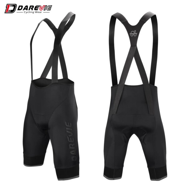 DAREVIE-pantalones cortos con pechera para ciclismo para hombre, almohadilla ajustable, Bretelle Korea ASK Lycra, pantalones cortos de ciclismo para hombre, 7,5 CM, pinza de pierna Pro 6H