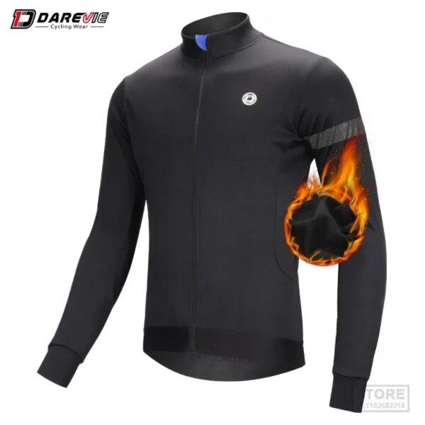 DAREVIE Chaqueta de ciclismo Polar térmico Calentamiento caliente Invierno A prueba de viento s Hombres Mujeres Para -5~10 ℃ 2023 Bicicleta