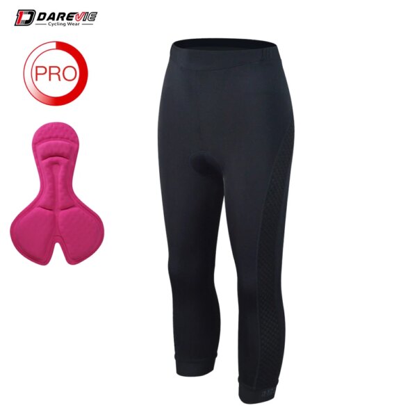 DAREVIE pantalones cortos de ciclismo con protección UV para mujer, pantalones cortos ajustados cortos transpirables de secado rápido, pantalones cortos para ciclismo, 6 horas de ciclismo