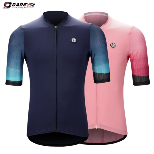 DAREVIE-Camiseta de ciclismo para hombre Cool Pro Team, camiseta de ciclismo transpirable para hombre, camiseta de Ciclismo de Carretera MTB antideslizante de secado rápido para mujer, divertida