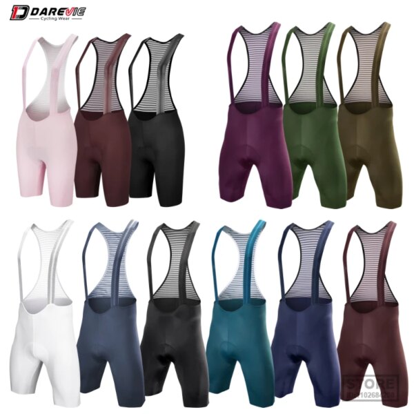 DAREVIE Pantalones cortos de ciclismo para hombre Bretelle sin costuras para hombre 6H 500KM Ride Bib Pro para mujer