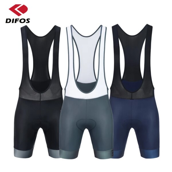 DIFOS-Pantalones cortos con tirantes para ciclismo para hombre, bicicleta de montaña, ropa transpirable para exteriores, pantalones acolchados para ciclismo de 5 horas