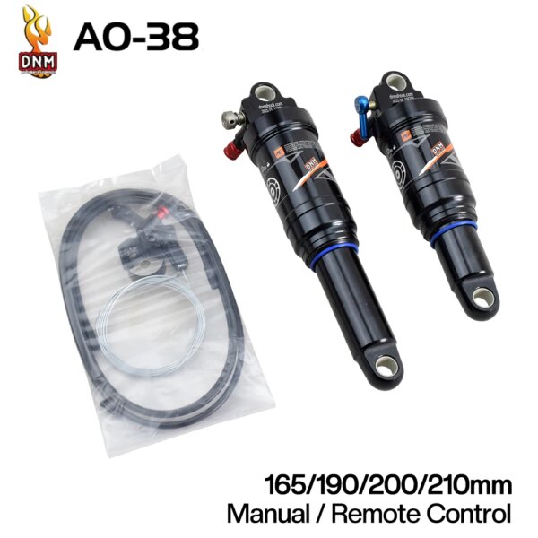 DNM AO-38 suspensión neumática DH bicicleta amortiguador trasero 165/190/200/210mm Control remoto Manual cuesta abajo bicicleta MTB amortiguador