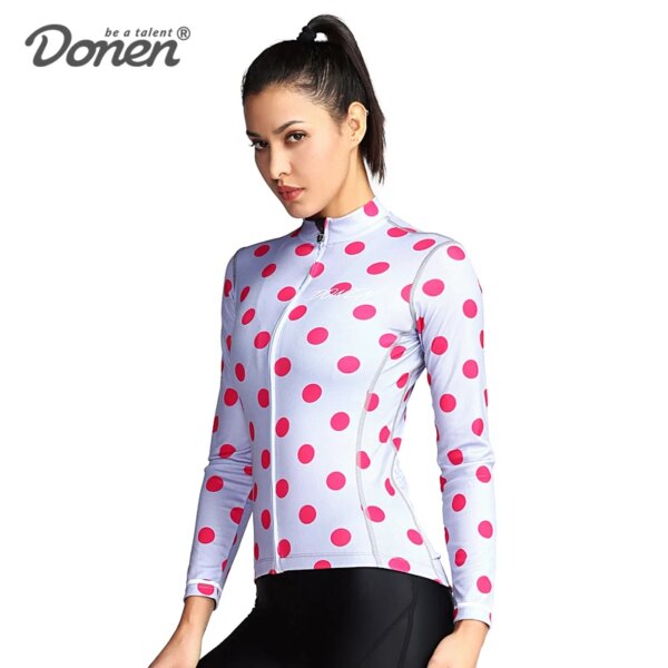 DONEN primavera otoño al aire libre mujeres bicicleta ciclismo chaqueta COOLDRY manga larga MTB ropa camisas usar chaqueta de bicicleta