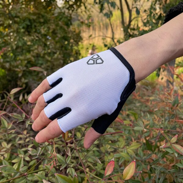 DUEECO guantes de ciclismo medio dedo a prueba de golpes resistentes al desgaste transpirables MTB guantes para bicicleta de carretera hombres mujeres guantes deportivos para bicicleta