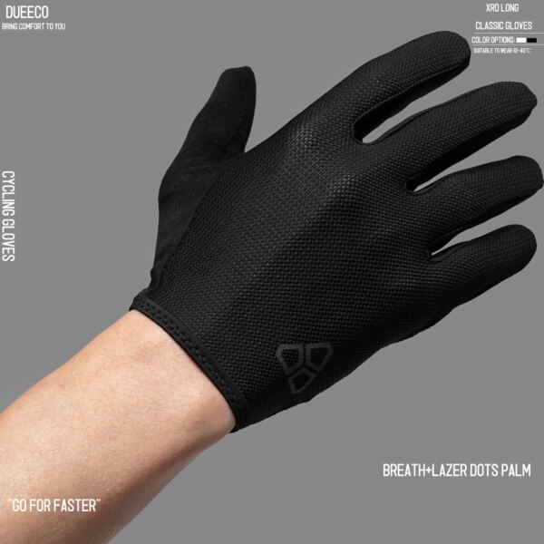 DUEECO Guantes de ciclismo con dedos completos,Guantes de bicicleta,Guantes de bicicleta de montaña-XRD acolchados con guantes MTB antideslizantes que absorben los golpes