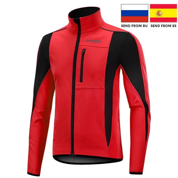 Entrega desde Rusia chaqueta de invierno otoño chaqueta térmica de lana para ciclismo ropa de ciclismo de manga larga camuflaje 7 colores