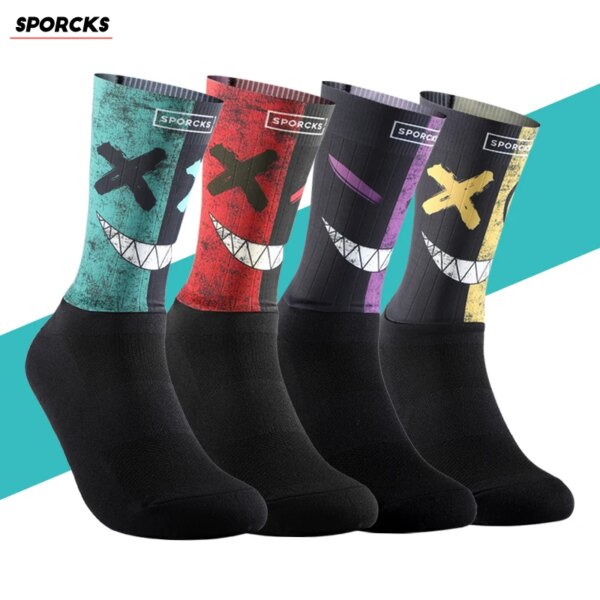 Calcetines de ciclismo Demon para hombre, calcetines deportivos para montar en bicicleta, calcetines para ciclismo MTB, calcetines para ciclismo, calcetines deportivos para senderismo, hombre y mujer