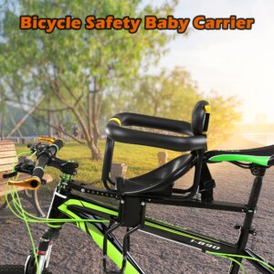 Asiento de seguridad desmontable para bicicleta infantil, asiento de bicicleta para niños, silla delantera para chico, asiento para niños, sillín de bicicleta, cinturón de sujeción