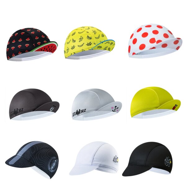 Diike Gorros de Ciclismo de poliéster Gorros para Bicicleta Secado rápido Que Absorbe la Humedad para Hombres y Mujeres Gorros de Ciclismo para Bicicleta de Carretera Mtb al Aire Libre