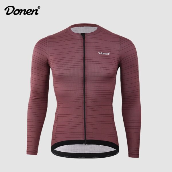 Donen Ropa de ciclismo de manga larga para hombre nueva bicicleta de montaña y carretera primavera y otoño ropa de ciclismo de manga larga tops