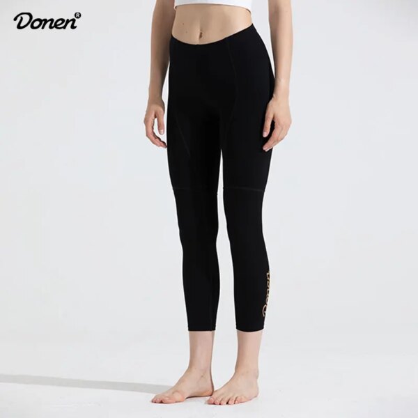 Donen, pantalones largos ajustados de verano para mujer, pantalones para ciclismo, pantalones acolchados de Gel antideslizantes para bicicleta Mtb cuesta abajo, pantalones para bicicleta de montaña