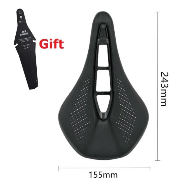 Sillín de bicicleta EC90 Big ass, cojín para asiento de ciclismo, sillín de bicicleta de carretera MTB, sillín de bicicleta de esponja suave, 240x143mm, 155mm