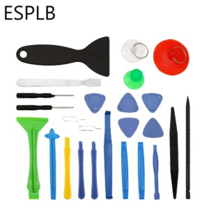 ESPLB-Kit de herramientas de apertura 25 en 1, juego de destornilladores para reparación de teléfonos móviles, herramientas de desmontaje para iPhone/iPad, tableta y portátil