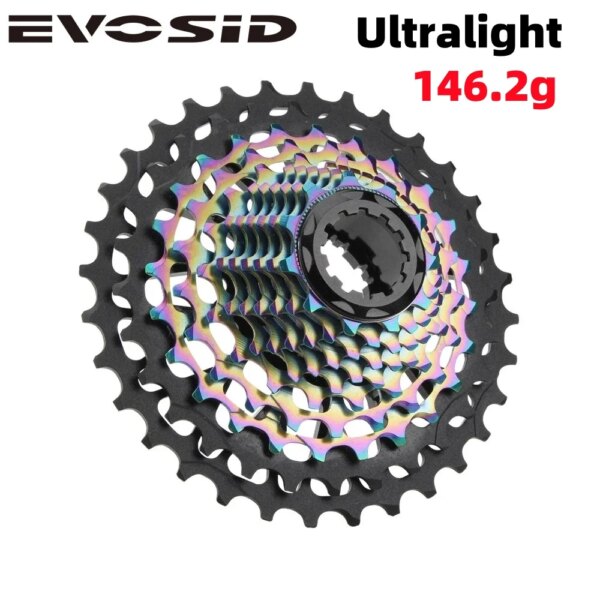 EVOSID-Cassette para bicicleta de carretera, 11S, ultraligero, 142,6g, 11 velocidades, 11-28/32T HG, volante hueco, piñón de bicicleta de grava para Shimano HG