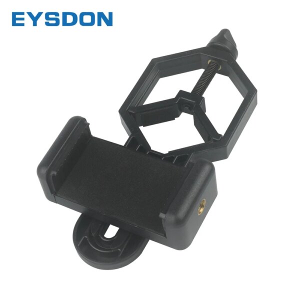 EYSDON-Adaptador de plástico para teléfono móvil, microscopio Monocular, telescopio, binoculares, telescopio, soporte de Clip para teléfono móvil