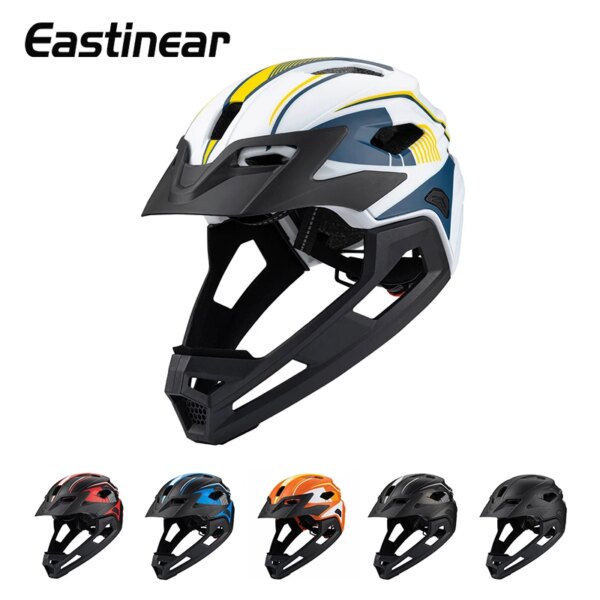 Eastinear, casco de bicicleta ligero de alta calidad para niños, casco de patineta con ruedas extraíble de cara completa, protege la seguridad de la cabeza