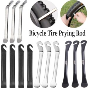 Palanca de neumático de rueda de acero para patinete eléctrico, varilla de palanca para neumático de bicicleta, reemplazos de tubo interno, Kits de herramientas de reparación de neumáticos para bicicleta