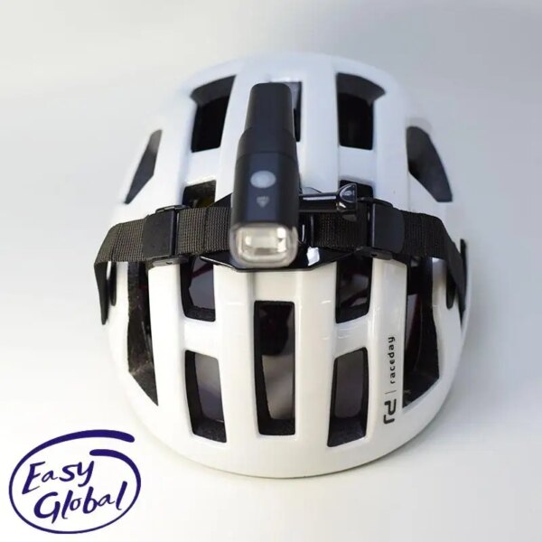 Enfitnix-tiras de montaje para casco, faro fijo de seguridad para montar en bicicleta de noche, soporte de luces para bicicleta de montaña, piezas universales para ciclismo