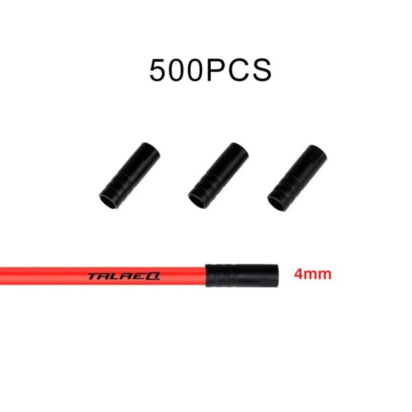 Cubierta de Cable de freno mejorada, 5mm x 17mm para 500 Uds., palanca de cambios para bicicleta, engranaje de freno, puntas de Cable exterior, extremos, tapa, virola de engarce