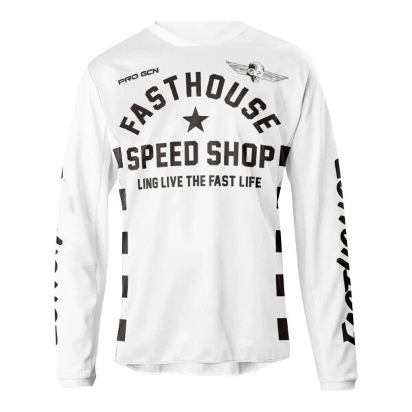 FASTHOUSE-Camiseta de manga larga para ciclismo de Motocross para hombre, camisetas para bicicleta de montaña y descenso, ropa para Motocross DH todoterreno