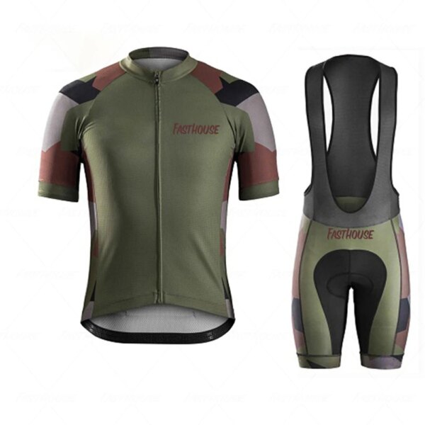 FASTHOUSE-Conjunto de Jersey de Ciclismo de verano, Ropa transpirable para Ciclismo de montaña, Maillot, Ropa de Ciclismo